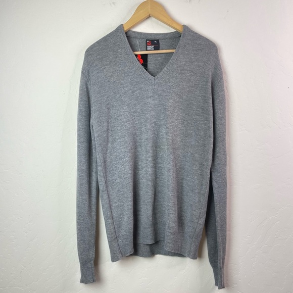 Robert Bruce V-Neck Pullover Sweater USA Union Made XL Orlon Vintage Dead-Stock - Picture 1 of 16